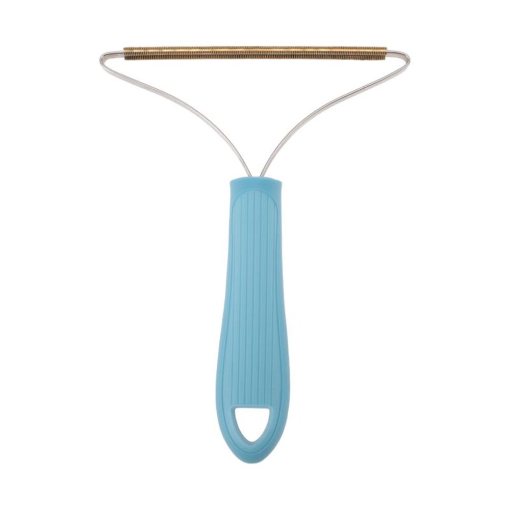 Portable Triangle Pet Hair Remover Light Blue